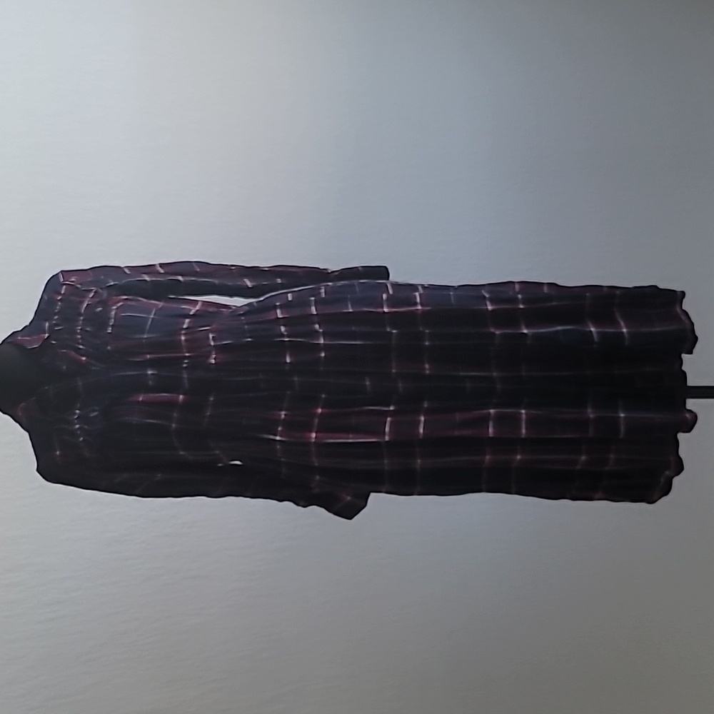 Zara Soft Flannel/Plaid Long Sleeve Dress w/side Pockets!